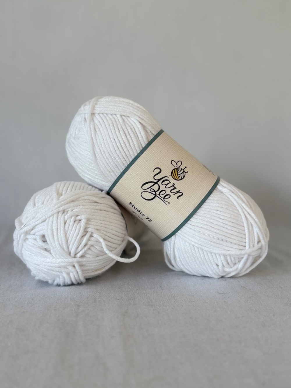 Yarn Bee Studio 72, Lot of 3 - White & Ivory - Super Cozy Neutral Set